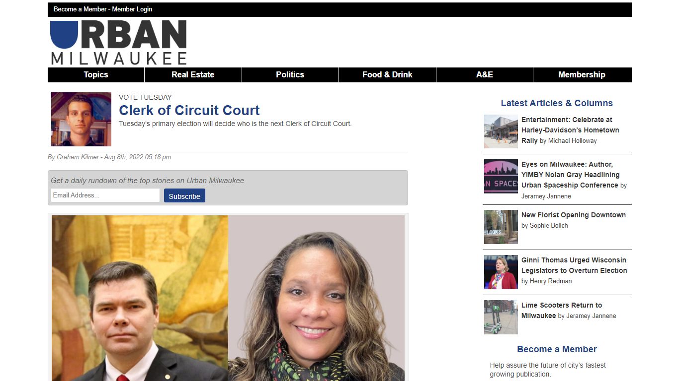 Vote Tuesday: Clerk of Circuit Court » Urban Milwaukee